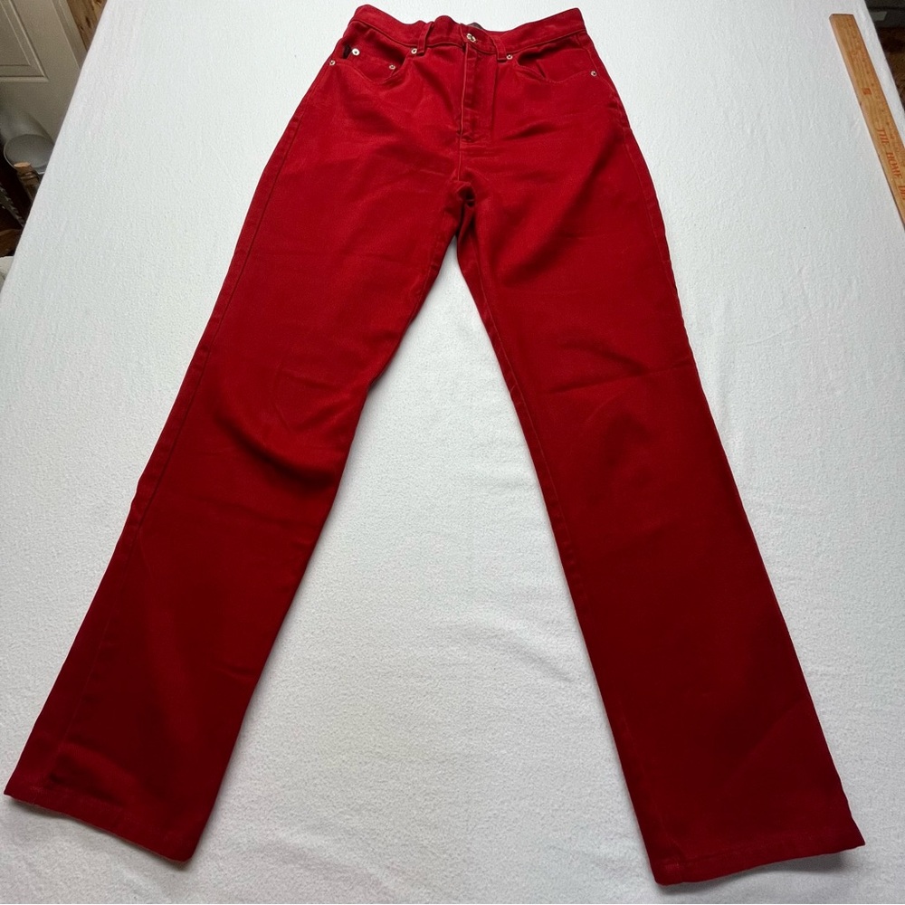 Vintage Y2K LAUREN JEANS CO. RALPH LAUREN High Rise Jeans Women's 8 Red